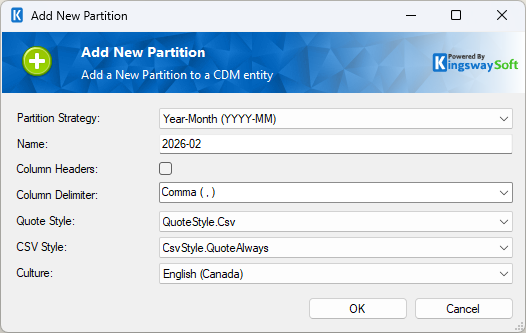 Add New Partition screen showing file format options and encoding.